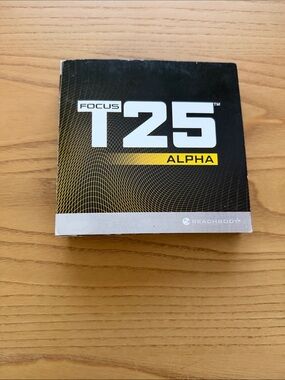 Beachbody T25 Alpha Workout DVD Set - Black, White, Yellow